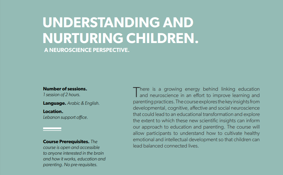 09.2020 [Workshop / AR] Understanding and nurturing children / Alternative Academy