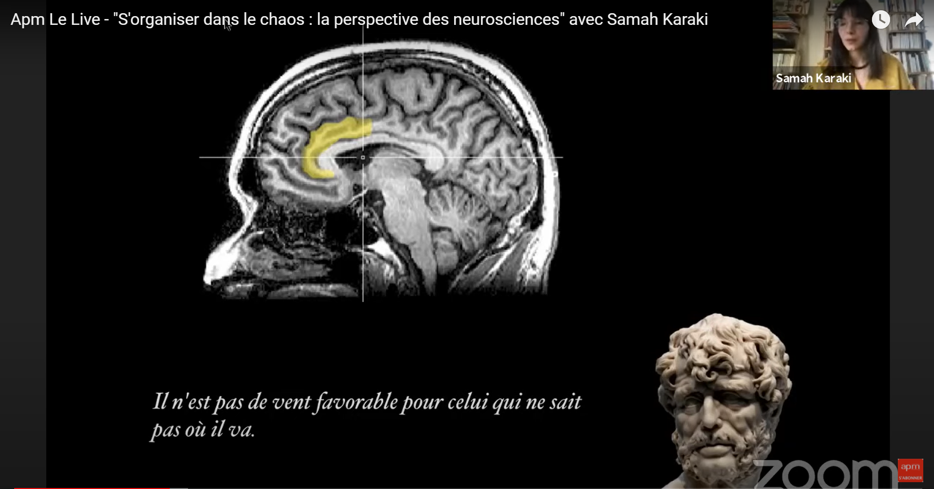 04.2020 [Webinar / FR] S’organiser dans le chaos : la perspective des neurosciences / APM